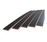 EBAC Literie 5 Lattes Bois Grises - 680x48x8 mm - pour sommier/bz/clic clac - AMZ