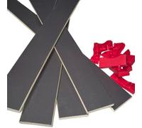 EBAC Literie 5 Lattes + Embouts pour sommier et lit 140x190 | Bois 7 Plis | 680x68x8 mm | Remplacement pour sommier/bz/clic clac