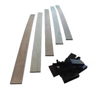 EBAC Literie Lot de 1 Latte + Embouts pour sommier et lit | 70 cm - 700x53x8 mm | Bois hêtre Durable - 7 Plis | Remplacement - Rechange - Renfort pour sommier/bz/clic clac/canapé
