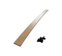 EBAC Literie Lot de 1 Latte + Embouts pour sommier et lit | 874x53x8 mm | Bois hêtre Durable - 7 Plis | Remplacement - Rechange - Renfort pour sommier/bz/clic clac/canapé