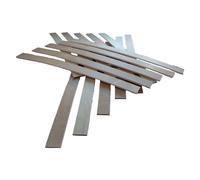 EBAC Literie Lot de 15 Lattes spécial/bz/clic clac | 580x53x8 mm | Bois hêtre Durable - 7 Plis | Remplacement - Rechange - Renfort pour sommier/bz/clic clac/canapé