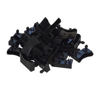 EBAC Literie Lot de 50 Embouts Noir pour Lattes 48 x 8 mm