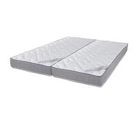 EBAC Literie Matelas 2x80x200 Wave - Mousse - Hauteur 19 cm - 3 Zones - Soutien Ferme