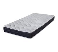 EBAC Literie Matelas 90x190 Malta - Mousse - Hauteur 20 cm - 3 Zones - Soutien très Ferme