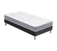 EBAC Literie Matelas Maryland + sommier SR15-80x200 - Mousse - Hauteur 20 cm - Soutien Ferme