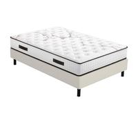 EBAC Literie Matelas Myriade + sommier Newkit - 160x200 - Mousse - Hauteur 23 cm - Soutien Medium