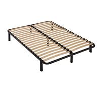 EBAC Literie Sommier à Lattes démontable + Pieds 160x200-36 Lattes Bois - Fabrication française