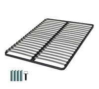 EBAC Literie Sommier à Lattes + Pieds 160x200 Epsilon - 40 Lattes Bois - Fabrication française