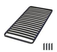 EBAC Literie Sommier à Lattes + Pieds 90x190 Iota - 18 Lattes Bois - Fabrication française