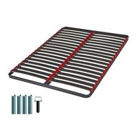 EBAC Literie Sommier à Lattes + Pieds Lion 140x190