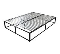 EBAC Literie Sommier démontable surélevé KIT27-140x190 Bois - Gain de Place - Solide en métal