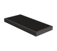 EBAC Literie Sommier tapissier SR15 Anthracite 90x190 Lattes Bois Massif - H.15 cm -Made in France