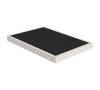 EBAC Literie Sommier tapissier SR15 Beige 140x190 Lattes Bois Massif - H.15 cm - Made in France