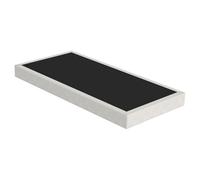 EBAC Literie Sommier tapissier SR15 Beige 80x200 Lattes Bois Massif - H.15 cm - Made in France