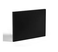 EBAC Literie Tête de lit Irrésistible Velour Noir L. 190 cm - Tendance & déco - Made in France