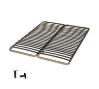 Ebac - Sommier métal Theta - Marron Marron