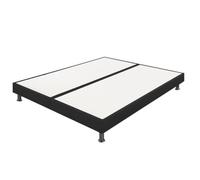 Ebac - Sommier Tapissier + Pieds Sp18 Anthracite 2x1 Places - Gris Gris