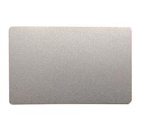 Ebamaz Lot de 10 cartes de visite en métal pour gravure laser ou impression par sublimation 86 x 54 mm d'épaisseur (aluminium 0,45 mm d’épaisseur, argent nacré, noir)