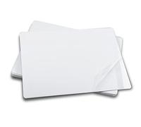 ebamaz Lot de 10 plaques vierges en alliage d'aluminium à coins arrondis pour photo Blanc perle 10 x 15 cm