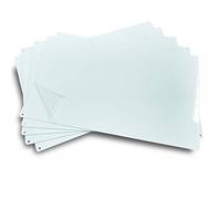 Ebamaz Lot de 5 grandes plaques d'identification en aluminium pour presse à transfert thermique/impression UV (blanc perle, 4 trous percés, 20 x 30 cm)