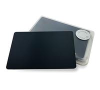 Ebamaz personnalisé gravé au laser plaque de plaque en métal VIP Business Nom carte étiquette Tag 86 x 54 Lot de 10 pcs Stainless Steel 0.5mm thickness Original Finishing Black (No Engrave)