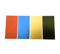 Ebamaz Plaque métallique en aluminium anodisé 100 x 50 mm 1 couleur 1 pièce