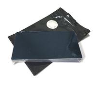 ebamaz Plaque métallique en aluminium anodisé avec adhésif pour gravure au laser 100 x 50 x 0,5 mm, Métal, 10 pièces vierges, noires., 100X50X0.5MM