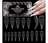 EBANKU 150PCS Poppit Ongle Kit, Réutilisable Capsule Americaine Ongle Gel Nail d'extension Kit Eagle Claw Faux Ongles Couverture Complète, PMMA Gel Pose Manucure pour Femme Fille