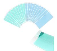 EBANKU 240 pcs Ruban D'extension De Cheveux, Adhésif Double Face Adhésive pour le Remplacement Imperméable À L'eau Ruban pour Extensions Perruques Trame De Cheveux (Vert & Bleu)