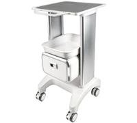 EBANKU Chariot médical avec roulettes, chariot professionnel à roulettes avec tiroir, chariot moyen équipé de patins antidérapants pour clinique, spa, bureau, chambre à coucher