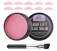 EBANKU Lash Lift Glue, Eyelash Perm Glue Balm 2 en 1 Adhésif Colle de levage de cils Avec Tampon Silicone Recourbe Cils, Curling et Nourrissant Pour Kit de Perm de Cils et Stratification des Sourcils