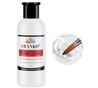 EBANKU Nettoyant pour pinceaux à ongles en acrylique 3 en 1 - 120 ml - Après-shampoing - Brosse à ongles Clea Solution rapide pour vernis gel solide / gel d'extension des ongles