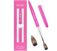 EBANKU Pinceau à ongles acrylique - Taille 10 - Pinceaux acryliques Pure Kolinsky - Forme ronde - Ovale - Pour application acrylique - Professionnel pour le bricolage à la maison et le salon de