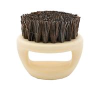 Ébauche de barbe poils de sanglier - outil de toilettage de style militaire en bois noir pour hommes | Poils naturels pour adoucir, et maintien de barbes et moustaches, accessoire pour le c