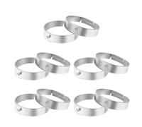 Ébauches de fabrication de bijoux avec un design ouvert, Silver B | Points de connexion de breloques intégrés, montures métalliques ouvertes, bases de bijoux séparées pour une série