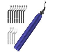 Ébavureur avec 15 Lames, Aicoya Ébavureur Manuel à Poignée Métallique pour Plastique, Impression 3D, Métal et Acier (10 BS1010, 3 BS1018, 2 BK3010)