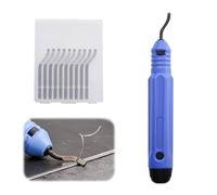 Ebavureur Outil D'ébavurage,Burr Remover,Burr Remover Avec 10 Lames De Rechange Acier,Outil D'ébavurage,ébavurage,Lame ébavurage,Pour Imprimantes 3D Métal Plastique Aluminium Bois Et Acier Inoxydable