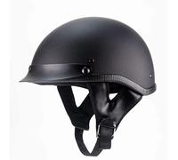 EBAYIN Demi Casque Moto RéTro Harley Demi Casque Moto Casque Ouvert Adulte Dot Ece Certifié Cruiser Chopper Scooter Cyclomoteur Casque Demi Coque Casque Jet,MatteBlack-M=（57~58cm）