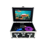 EBAYTV Caméra sous-Marine Caméra de pêche sous-Marine, détecteur de Poissons, 12 LED Blanches, 12 lumières IR, Moniteur 7 Pouces, boîte en Aluminium(15m)