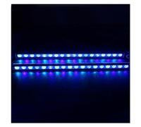 EBAYTV Lumières d'aquarium, 2 ensembles 54 W/81 W/108 W Led Aquarium Light Avec 470nm 450nm Bleu UV Led Aquarium Strip Bar Light for Coral Reef Fish Tank Lampe(2setsX55cm Full Blue)