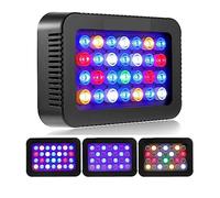 EBAYTV Lumières d'aquarium, Aquarium LED Reef Light 140W Spectre complet LED Coral Reef Light avec deux canaux à intensité variable for Carols LPS SPS Marine Fish Tank