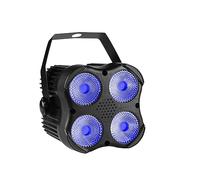 EBAYTV Lumières de scène Télécommande 4x8W 4IN1 RGBW Mini LED scène Par lumière DJ Disco Bar fête danse anniversaire vacances mariage noël scène effet lampe