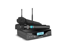 EBAYTV Microphones sans Fil, Microphone sans Fil G-Mark G320AM Professionnel UHF 2 canaux Micro Portable fréquence Automatique réglable 100M