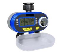 EBAYTV Minuterie d'irrigation, Minuteur d'arrosage électronique numérique à Deux Sorties for Jardin, électrovanne, contrôleur d'irrigation for Jardin et Cour