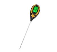 EBAYTV Testeur de nutriments du Sol, Testeur de pH et de Sol 5 en 1, humidimètre Portable, thermomètre, photomètre, Compteur d'eau, Analyse hydroponique des Plantes de Jardin(4 in 1 Soil Tester)