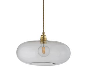 EBB & FLOW Horizon Lampe à suspension Ø 36 cm Transparent avec câble doré
