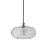 EBB & FLOW Lampe à suspension Ø 29 cm Horizon Transparent avec câble argenté