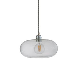 EBB & FLOW Lampe à suspension Ø 29 cm Horizon Transparent avec câble argenté