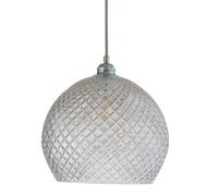 EBB & FLOW Lampe à suspension Rowan Chrystal Ø 28 cm Small check avec câble argenté