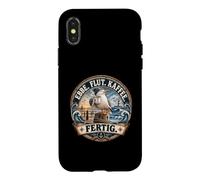 Ebbe Flut Kaffee Cadeau de café Mouette d'Allemagne du Nord Coque pour iPhone X/XS